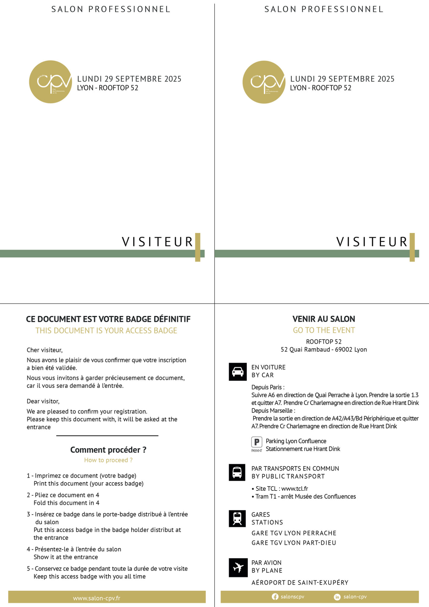 Badge visiteur