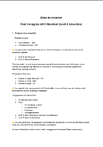 Bilan